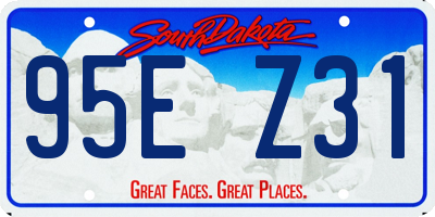 SD license plate 95EZ31