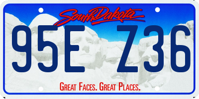 SD license plate 95EZ36