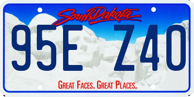SD license plate 95EZ40