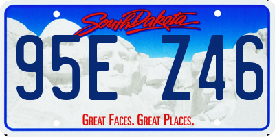 SD license plate 95EZ46
