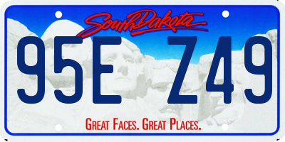 SD license plate 95EZ49