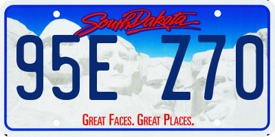 SD license plate 95EZ70