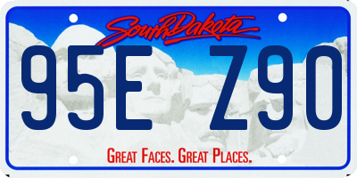 SD license plate 95EZ90