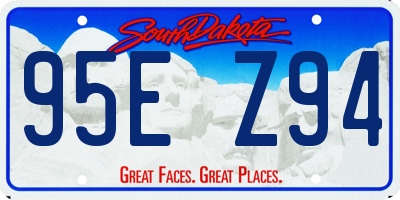 SD license plate 95EZ94