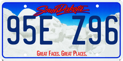 SD license plate 95EZ96