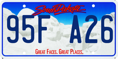 SD license plate 95FA26