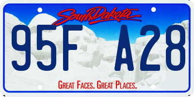 SD license plate 95FA28