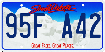 SD license plate 95FA42