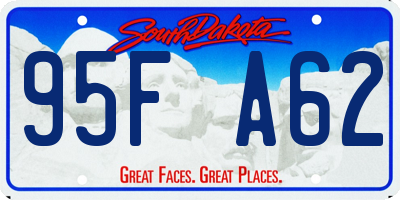SD license plate 95FA62
