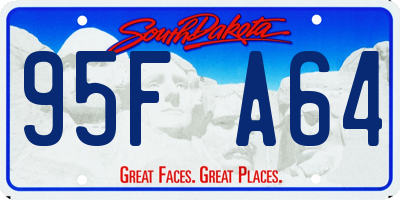 SD license plate 95FA64