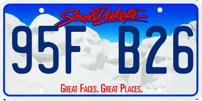SD license plate 95FB26