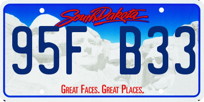 SD license plate 95FB33