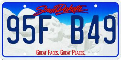 SD license plate 95FB49