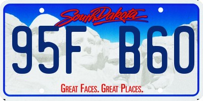 SD license plate 95FB60