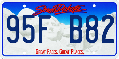 SD license plate 95FB82