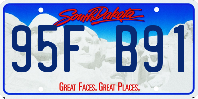 SD license plate 95FB91