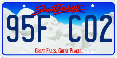 SD license plate 95FC02