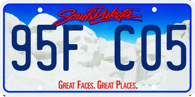 SD license plate 95FC05