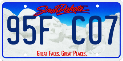 SD license plate 95FC07