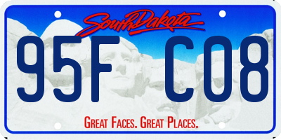 SD license plate 95FC08