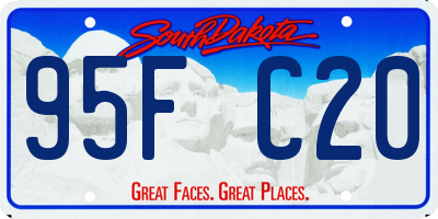 SD license plate 95FC20