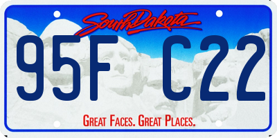 SD license plate 95FC22