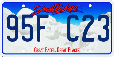 SD license plate 95FC23