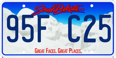 SD license plate 95FC25