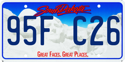 SD license plate 95FC26