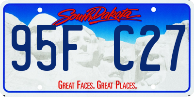 SD license plate 95FC27