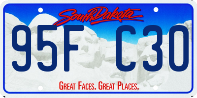 SD license plate 95FC30