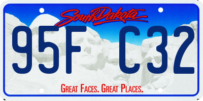 SD license plate 95FC32