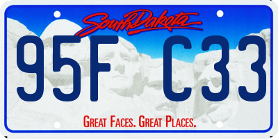 SD license plate 95FC33