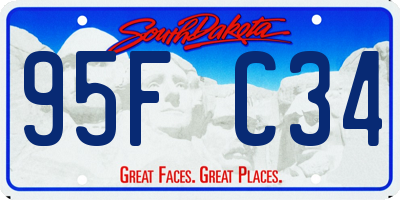 SD license plate 95FC34