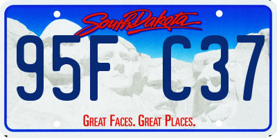 SD license plate 95FC37