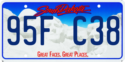 SD license plate 95FC38