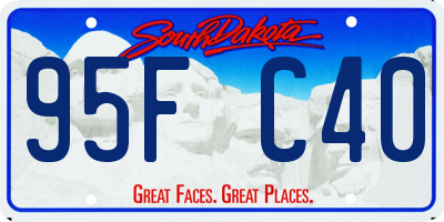 SD license plate 95FC40