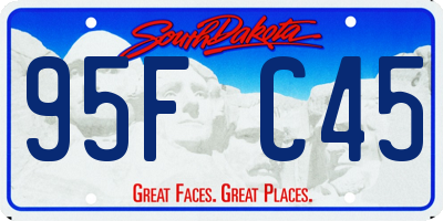 SD license plate 95FC45