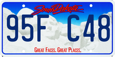 SD license plate 95FC48