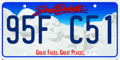 SD license plate 95FC51