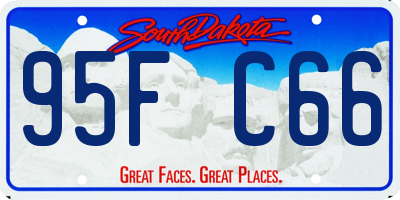 SD license plate 95FC66