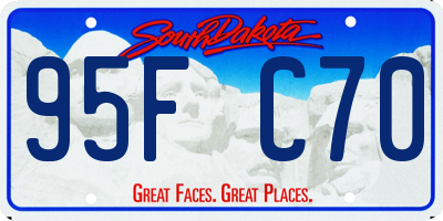 SD license plate 95FC70