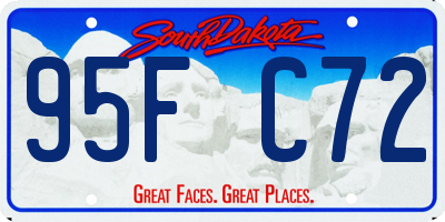 SD license plate 95FC72