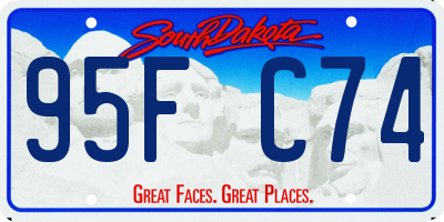 SD license plate 95FC74