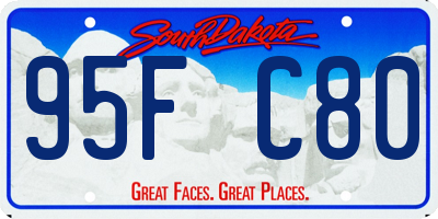 SD license plate 95FC80