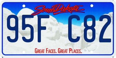 SD license plate 95FC82