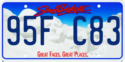 SD license plate 95FC83