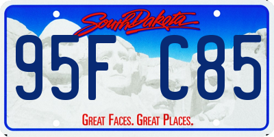 SD license plate 95FC85
