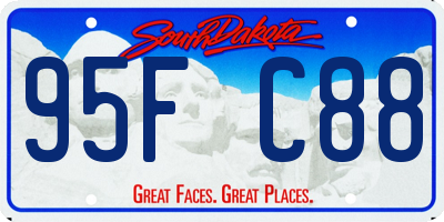 SD license plate 95FC88