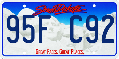 SD license plate 95FC92